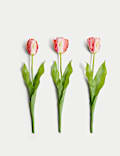Set of 3 Artificial Real Touch Tulip Stems