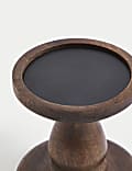 Wooden Pillar Candle Holder