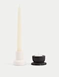 Set of 2 Dinner Candle & Tealight Holders