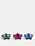 Set of 3 Star Glass Tealight Holders