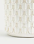 Medium Scalloped Textured Planter