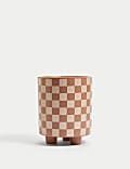 Chequerboard Ceramic Planter