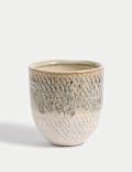 Medium Glazed Textured Ceramic Planter