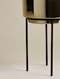 Medium Gold Planter with Stand