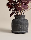 Artificial Dried Arrangement in Cement Pot