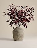 Artificial Ruscus Arrangement in Resin Pot