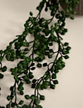 Artificial String Of Hearts in Textured Ceramic Pot