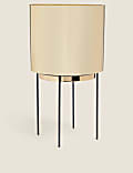 Large Gold Planter with Stand