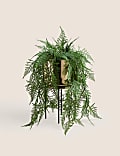 Medium Gold Planter with Stand