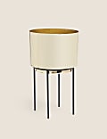 Medium Gold Planter with Stand