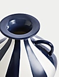 Striped Ceramic Vase