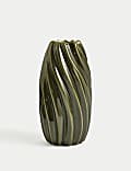 Medium Reactive Glaze Ceramic Cylinder Vase