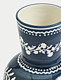 Vase en céramique à motif fleuri