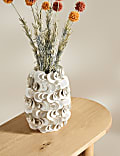 Layered Petal Ceramic Vase