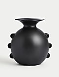 Scallop Edge Ceramic Bouquet Vase