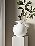 Large Scallop Edge Vase