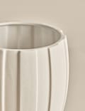 Wide Stripe Ceramic Vase