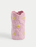 Daisy Ceramic Cylinder Vase