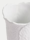 Medium White Cabbage Ceramic Bouquet Vase