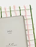 Wiggle Check Ceramic Photo Frame 4x6 inch