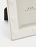 Ceramic Heart Photo Frame 4x6 Inch