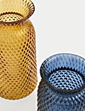 2pk Textured Glass Vases