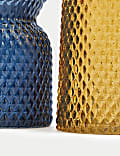 2pk Textured Glass Vases