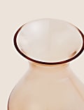 Vase à bouquet ambre effet brillant de taille moyenne