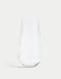 Etched Glass Vase