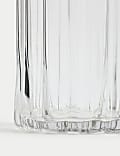 Ridged Glass Cylinder Vase