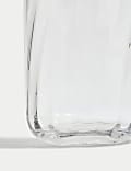 Swirl Ridged Glass Vase
