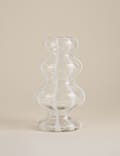 Stripe Wave Glass Vase