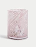 Confetti Glass Hurricane Lamp