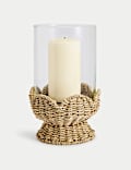 Seagrass Scallop Edge Hurricane Lantern