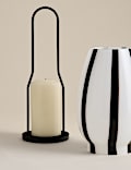 Zebra Confetti Glass Lantern