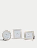 Set of 3 Silver Photo Frames
