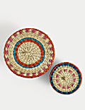 Set of 2 Woven Trinket Boxes