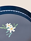 Expressive Floral Round Picnic Tray