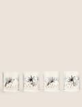 Set Of 4 Abstract Watercolour Picnic Tumblers