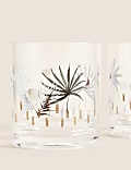 Set Of 4 Abstract Watercolour Picnic Tumblers