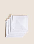 Set of 4 Cotton with Linen Napkins