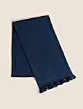 Pure Cotton Ruffle Table Runner