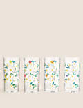 Set Of 4 Expressive Floral Picnic Highballs