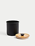 Small Ribbed Storage Jar