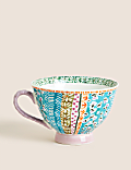 Pansy Footed Mug