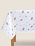 Disco Santa Wipe Clean Tablecloth
