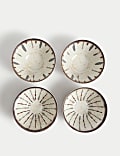 Set of 4 Global Artisan Picnic Cereal Bowls