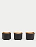 Set of 3 Round Storage Jars