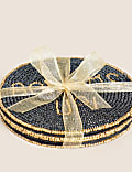 Set of 4 Slogan Beaded Coasters