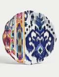 Set of 4 Ikat Brights Picnic Dinner Plates